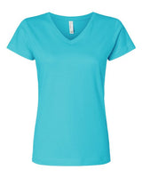 LAT Women's Fine Jersey V-Neck Tee