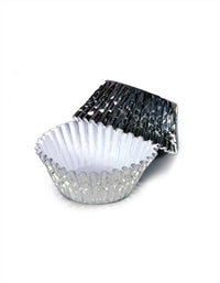 Capacillos para caramelos de papel aluminio plateado - Paquete de 100 (5022)