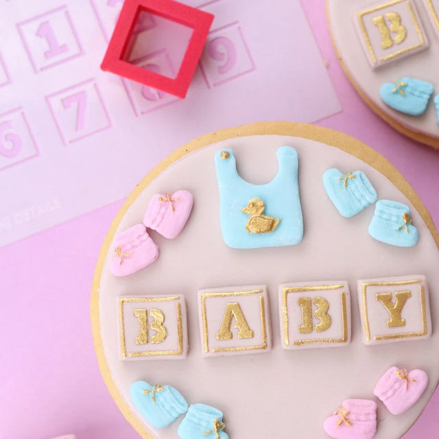 Sweet Sticks 'Mini Details' Square Alphabet & Numbers Stencil
