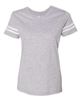 Women's Football V-Neck Fine Jersey Tee