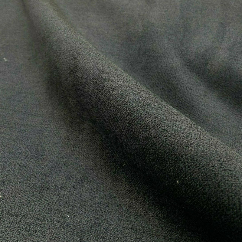 Saluki Chenille Upholstery Fabric - Charcoal Gray, 55" Width (1 Yard)