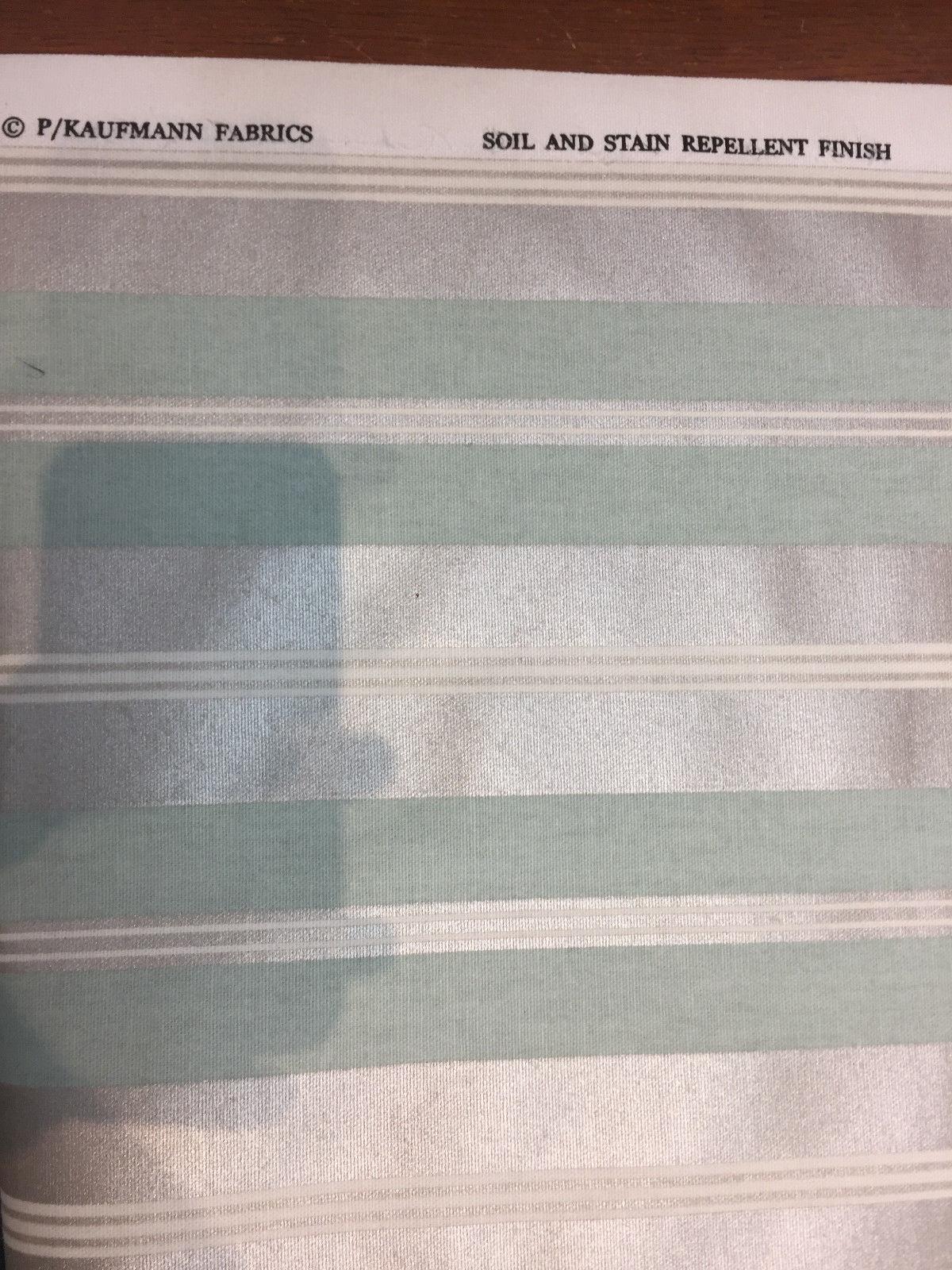 P/Kaufmann Beam Of Light Chintz Cotton Fabric - Haze Blue Stripes, 54" Width (1 Yard)