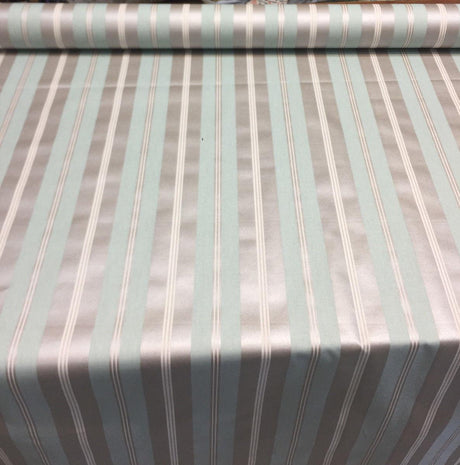 P/Kaufmann Beam Of Light Chintz Cotton Fabric - Haze Blue Stripes, 54" Width (1 Yard)