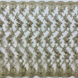 Beaded 3D Floral Lace Mesh