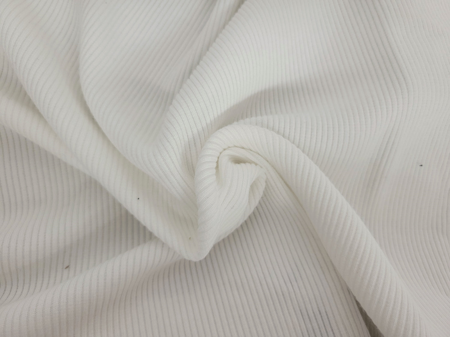 Organic Cotton Tencel Rib Knit Off White