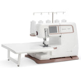 Husqvarna Viking Amber Air S 600 Coverlock Machine - Overlock Serger, Color Touchscreen, One-Touch Electronic Air Threading, 26 Stitches (1 Unit)
