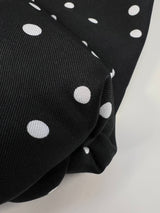 Viscose Twill Polka Dot Blue Fabric