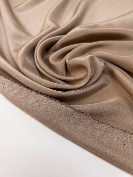 Polyester Crepe Beige Lightweight