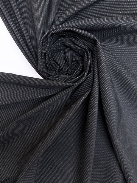 Cotton Elastane Striped Lightweight Fabric