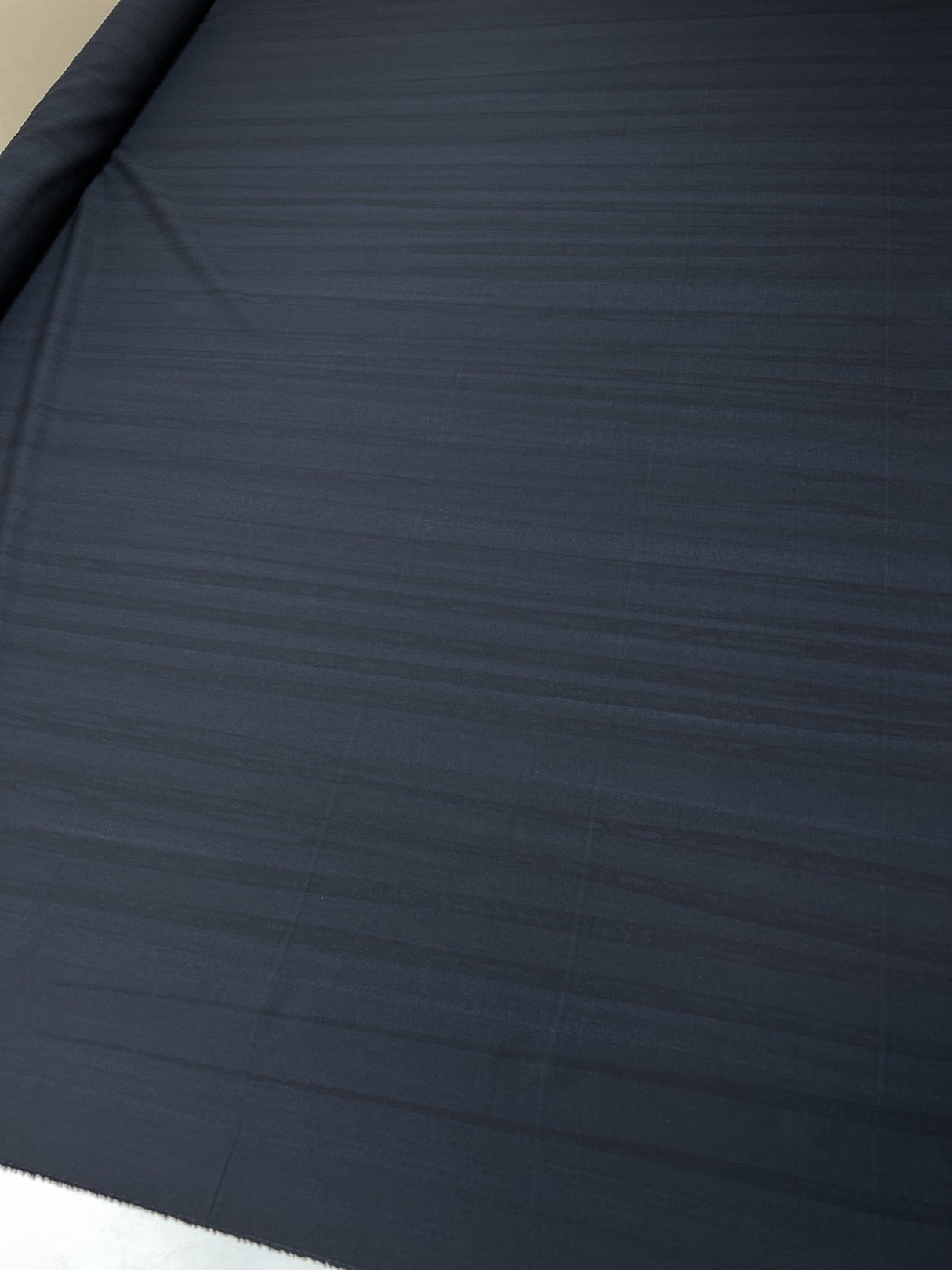 Wool Stretch Fabric Blue Black