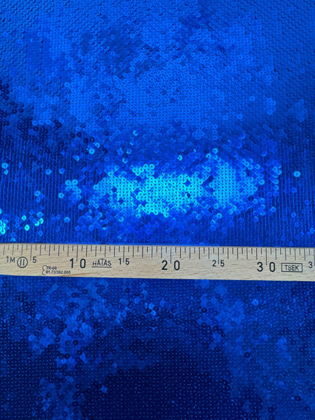 Blue Polyester Fused Satin
