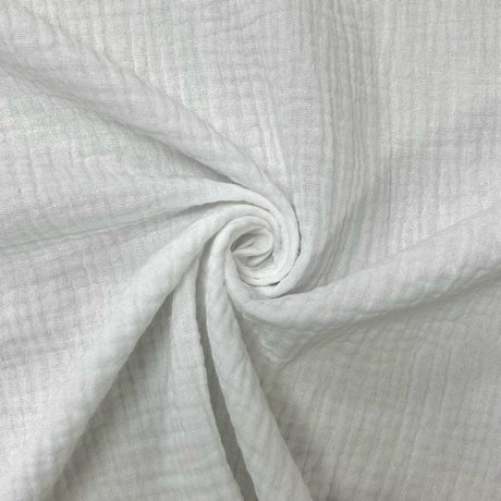 Double Layer Cotton Gauze Fabric - Soft Double Layer Muslin, 46/48" Width (1 Yard)