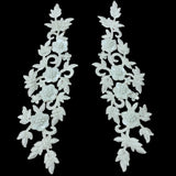 Beaded Corded Floral 3D Lace Applique