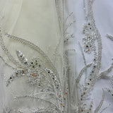 Beaded Embroidered Lace Mesh