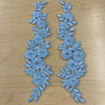 Beaded Corded Floral Lace Applique