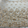 1 Yard Beaded 3D Floral Lace Fabric Embroidered on 100% Polyester Net Mesh | Lace USA - GD-363 - Ivory - 48" Width