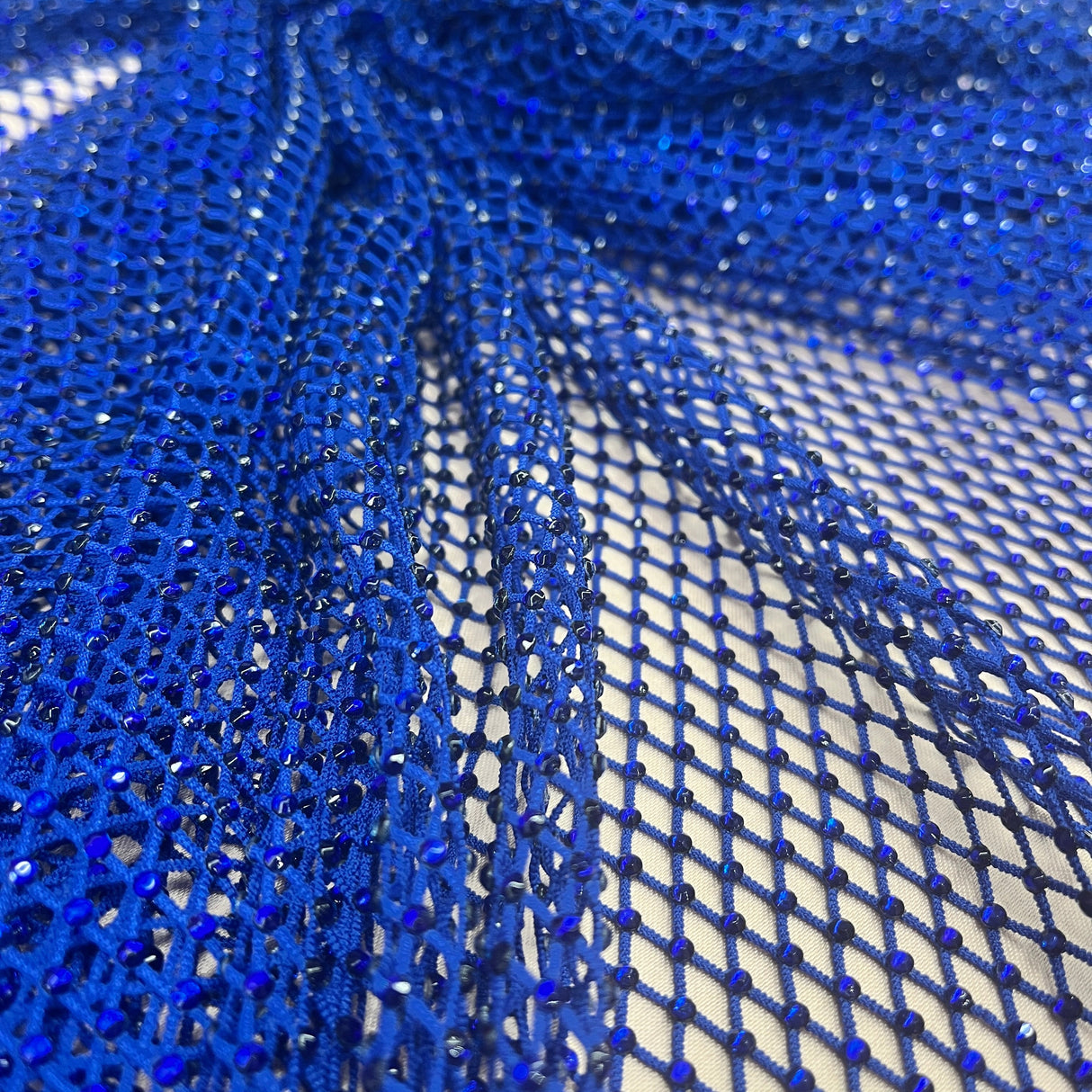 Diamond Fishnet 4-Way Stretch Fabric
