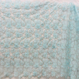 Beaded 3D Floral Lace Fabric - 3D Floral Embroidered Net Mesh, 52" Wide (1 Yard)