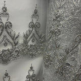 Glitter Mesh Fabric Lace USA GD-219 55" Wide