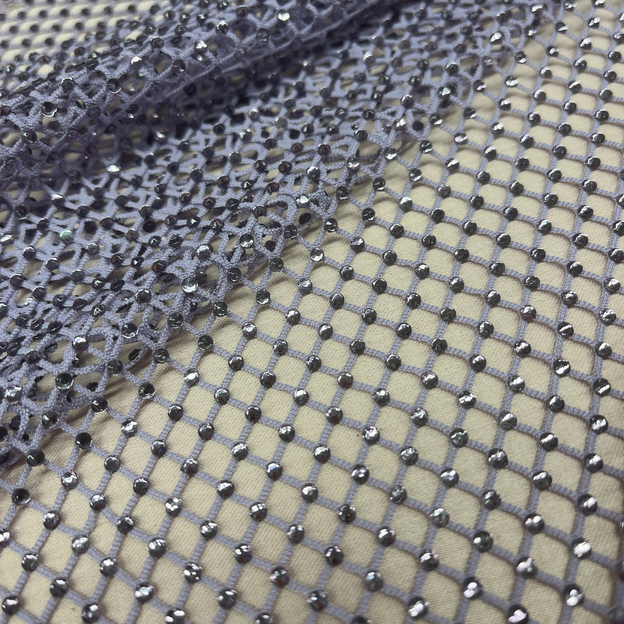 Diamond Fishnet 4-Way Stretch Fabric