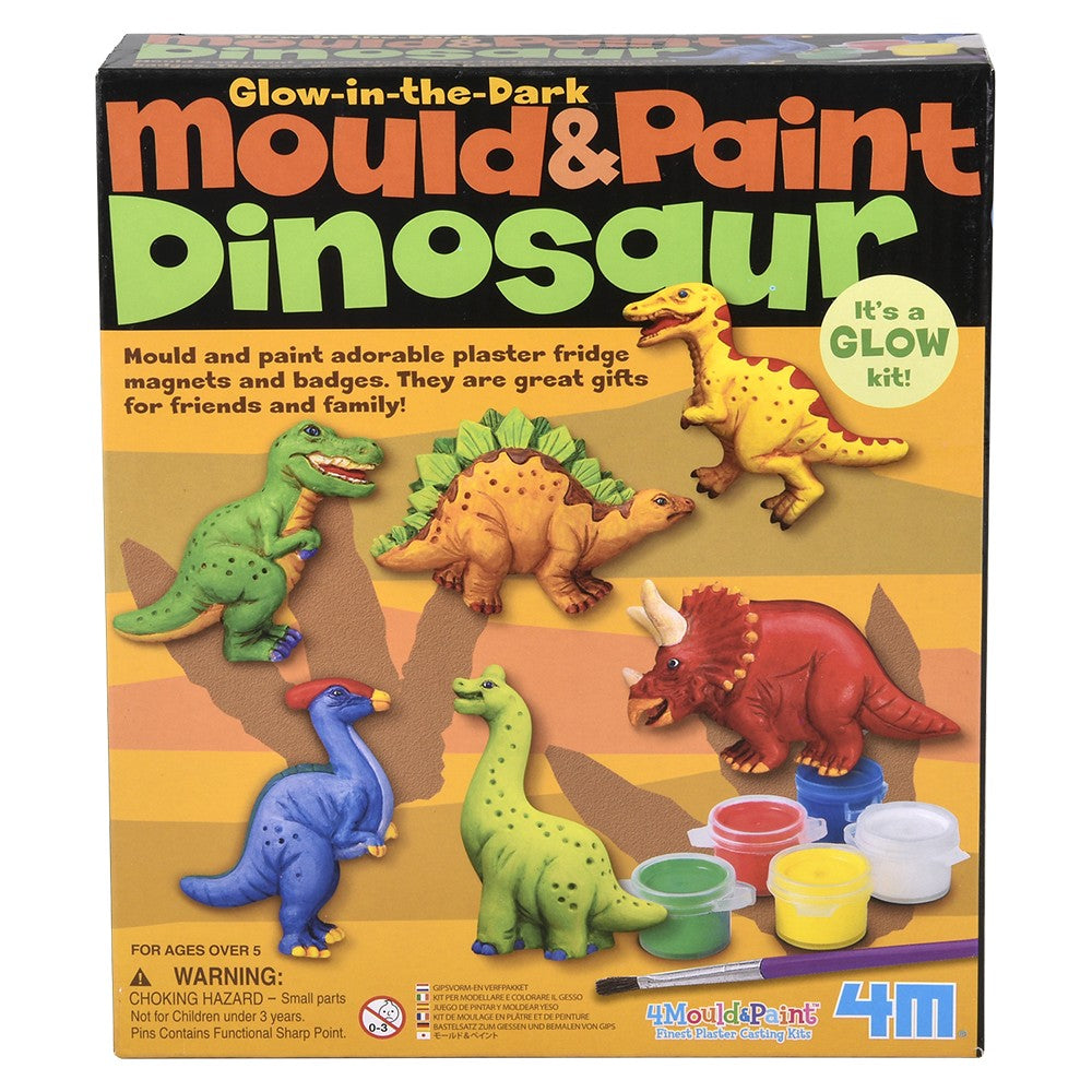 Glow-In-The-Dark Dinosaur Mould & Paint Kit