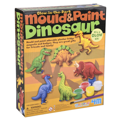 Glow-In-The-Dark Dinosaur Mould & Paint Kit