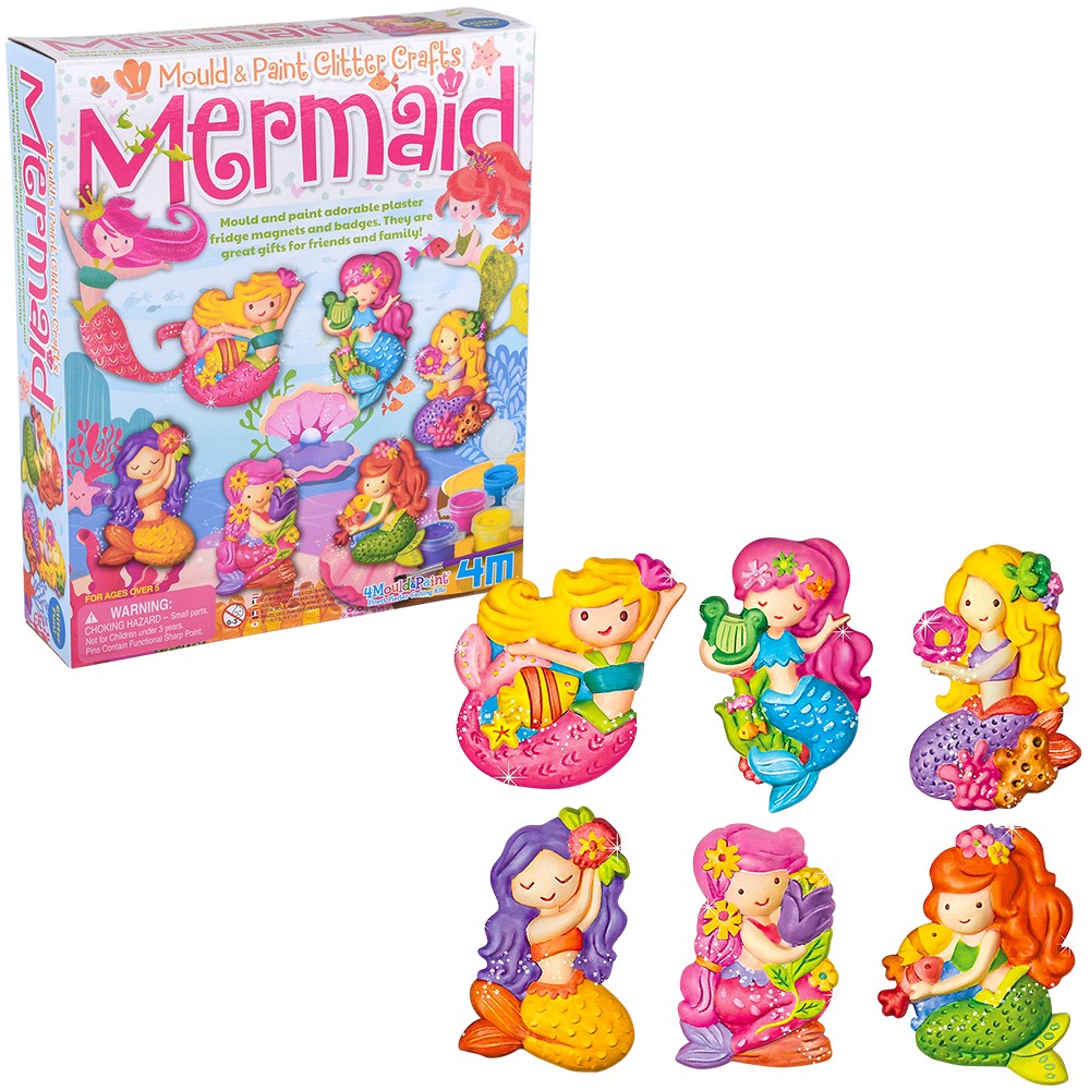 Mermaid Mould & Paint Glitter Kit