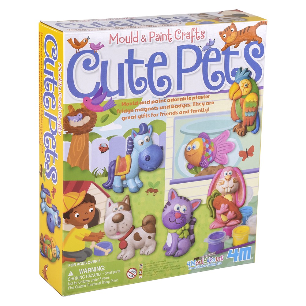 Mould & Paint Cute Pets Craft Kit