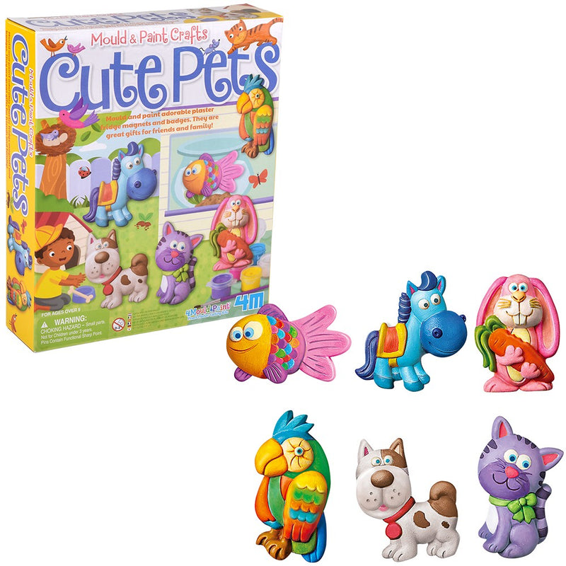 Mould & Paint Cute Pets Craft Kit