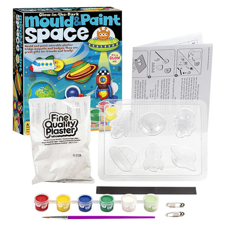 Glow-In-The-Dark Space Mould & Paint Kit