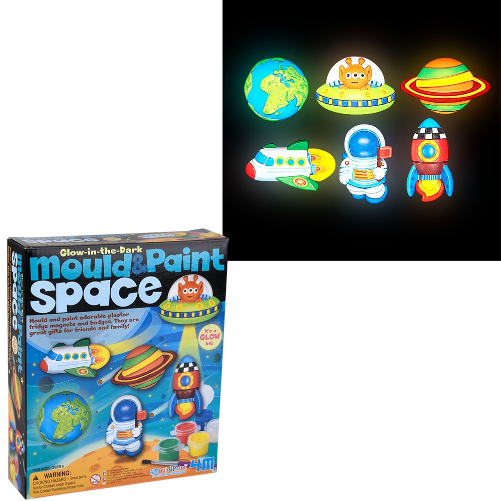 Glow-In-The-Dark Space Mould & Paint Kit