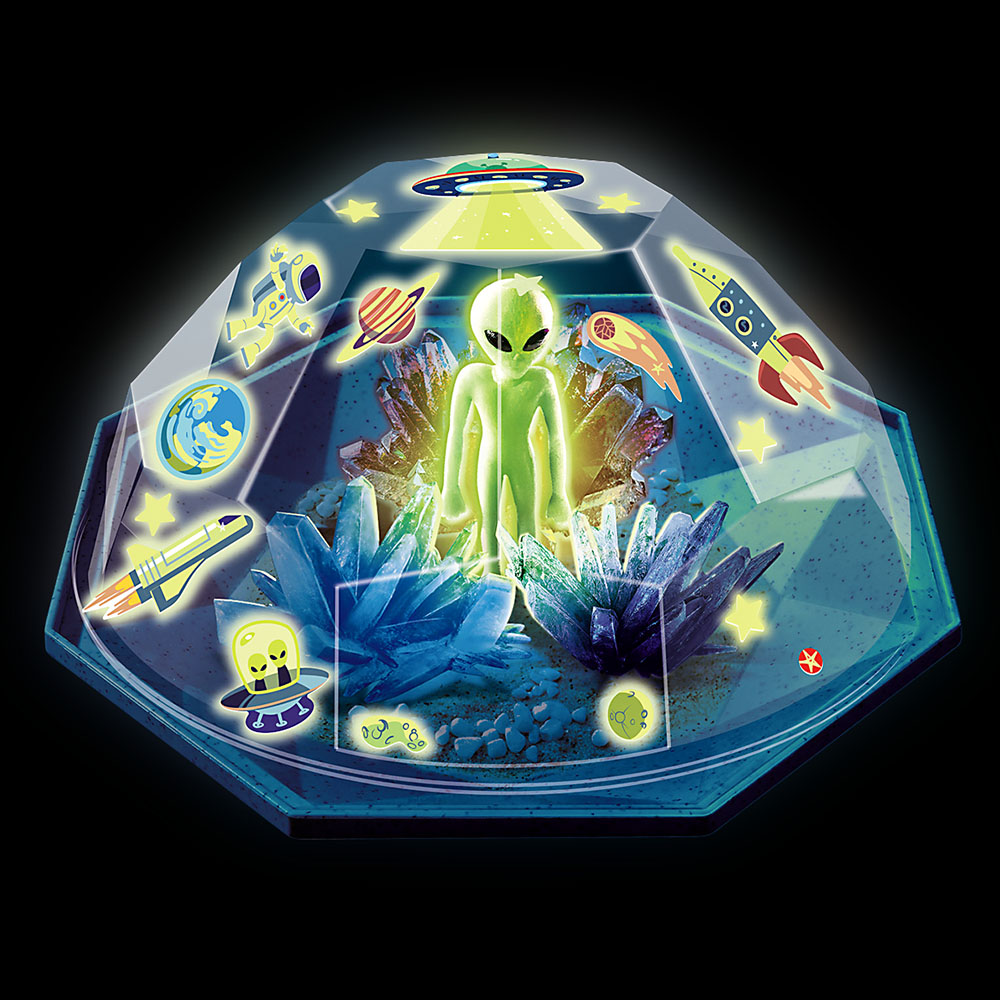 Crystal Growing Outer Space Crystal Terrarium