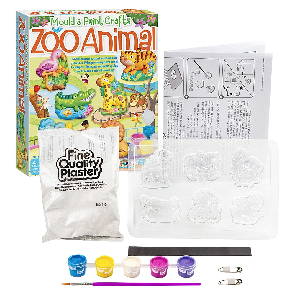 Zoo Animal Mould & Paint Kit