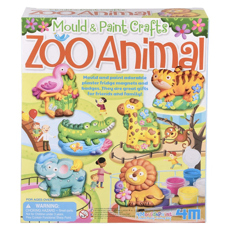 Zoo Animal Mould & Paint Kit