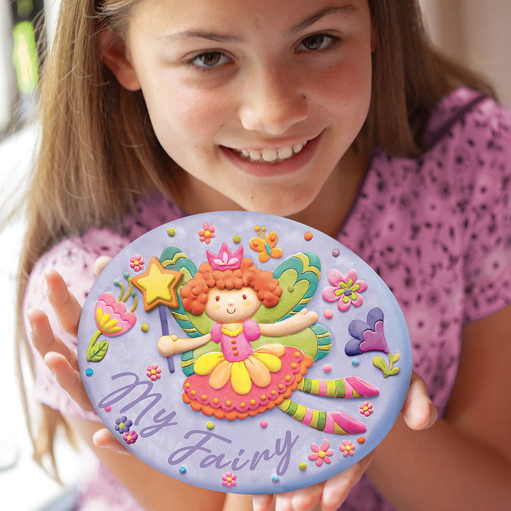 Paint Your Own Terracotta Fairy Garden Stone
