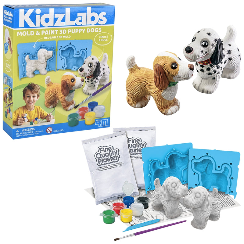 3D Mould & Paint Puppy Dogs
