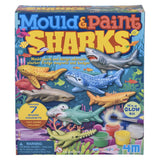Glow-In-The-Dark Sharks Mould & Paint Kit