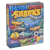 Glow-In-The-Dark Sharks Mould & Paint Kit