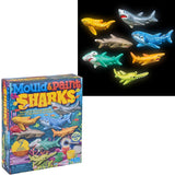 Glow-In-The-Dark Sharks Mould & Paint Kit