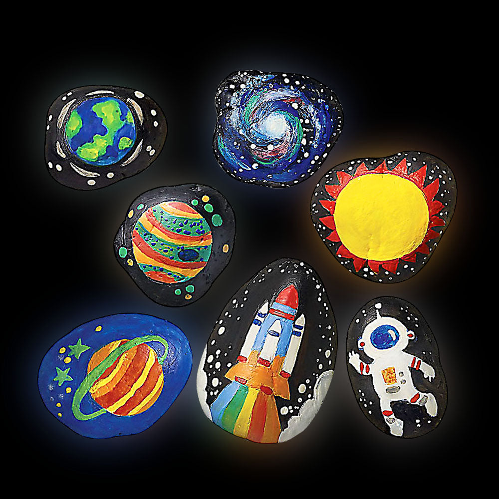 Glow In The Dark Space Rock Painting Kit (1 EA)