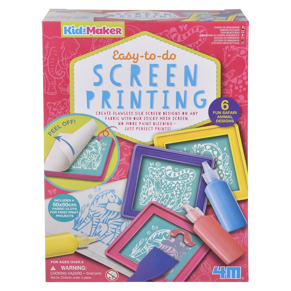 Screen Printing Kit for Kids (Ages 5+)