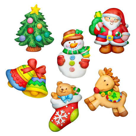 Christmas Magnets 3D Mould & Paint Kit
