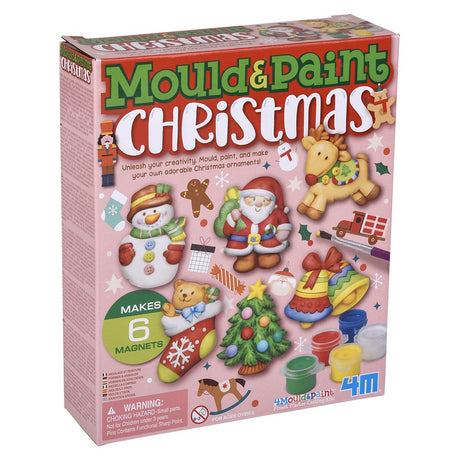 Christmas Magnets 3D Mould & Paint Kit