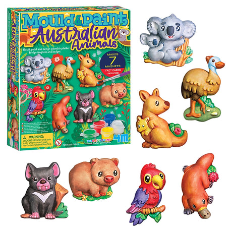 Australian Animals Mould & Paint Kit