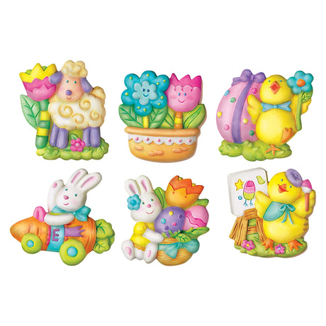 Easter Magnets 3D Mould & Paint Kit
