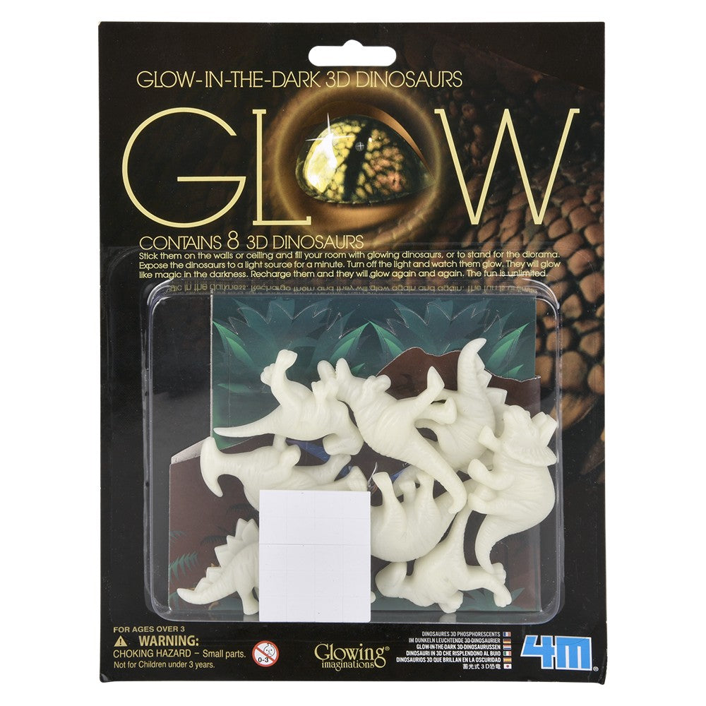 Glow-In-The-Dark 3D Dinosaur Stickers