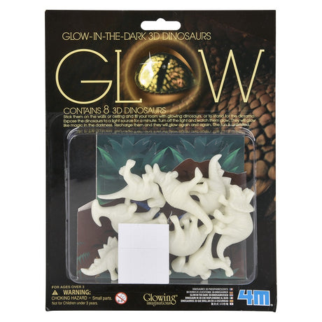 Glow-In-The-Dark 3D Dinosaur Stickers