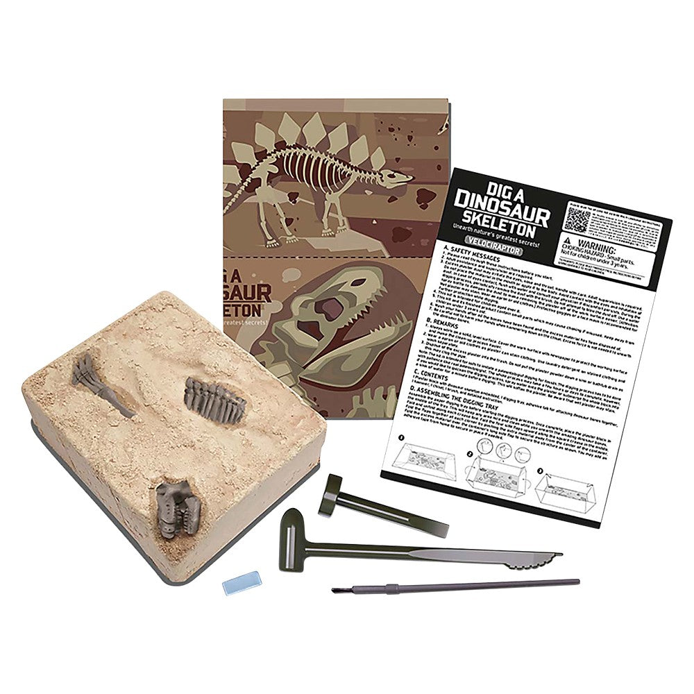 Dinosaur Skeleton Dig Kit Velociraptor