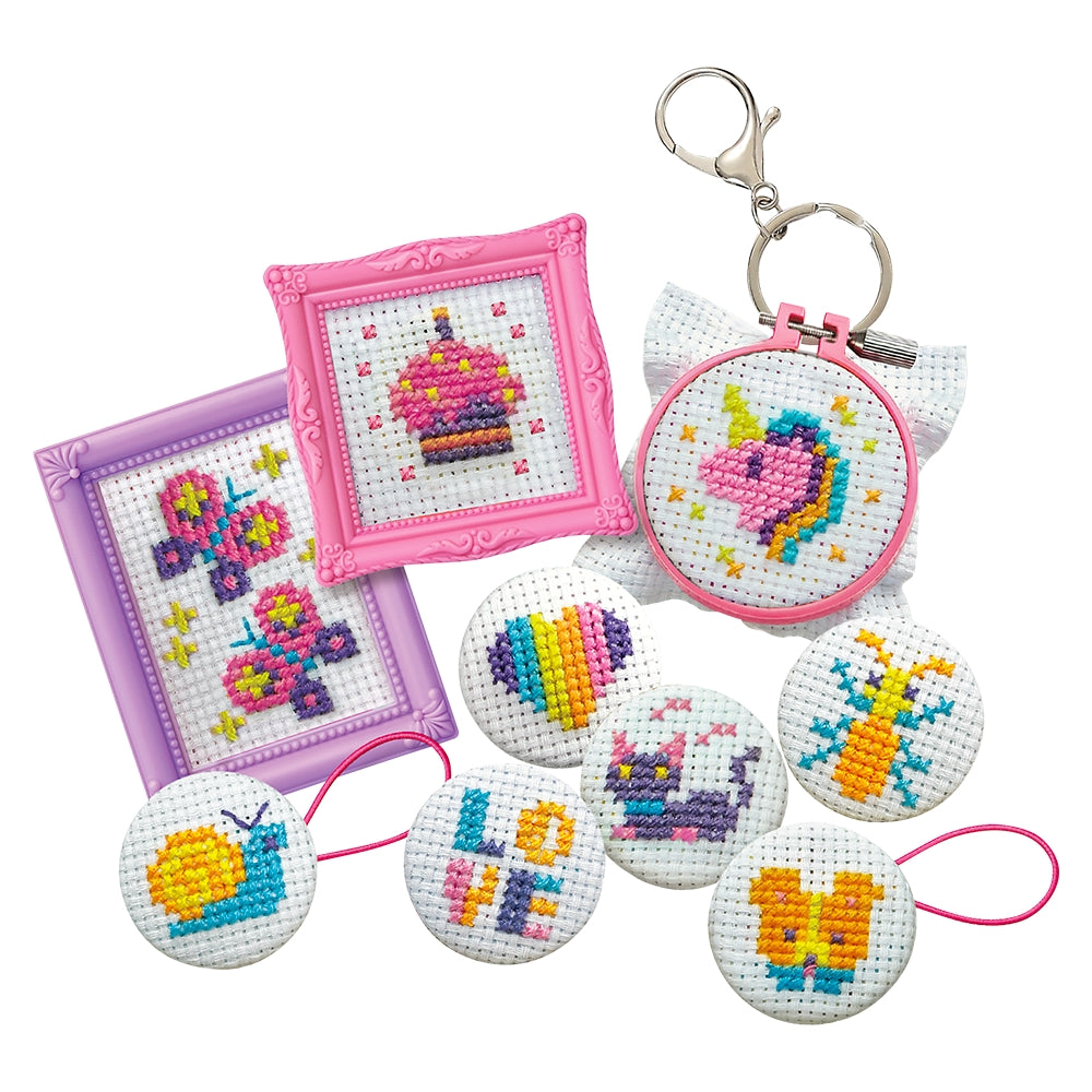 Mini Cross-Stitch Buttons (1 PC)