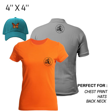 Direct To Film DTF Order Transfers By Size - Custom DTF Transfer Printing, Sizing Options, Vibrant Full Color (1 Transfer)